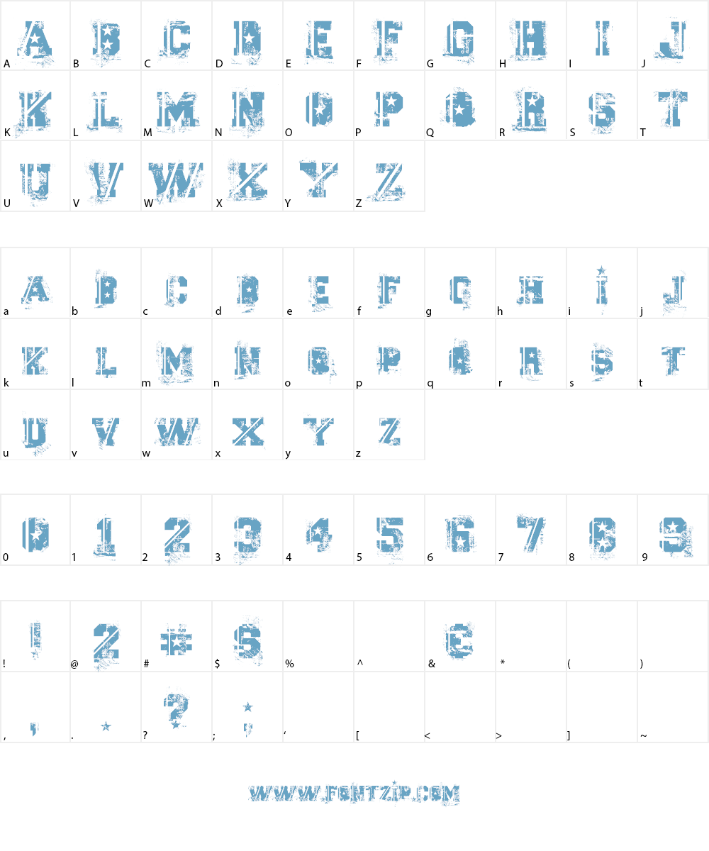 Ascent 2 Stardom Font Character